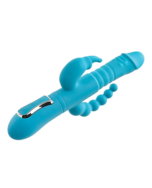 Adam & Eve Eve's Thrusting Triple Joy Rabbit - Teal