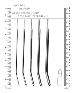 Shots Ouch Urethral Sounding Metal Dilator Set