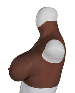 XX-DREAMTOYS Ultra Realistic E Cup Breast Form Large - Black