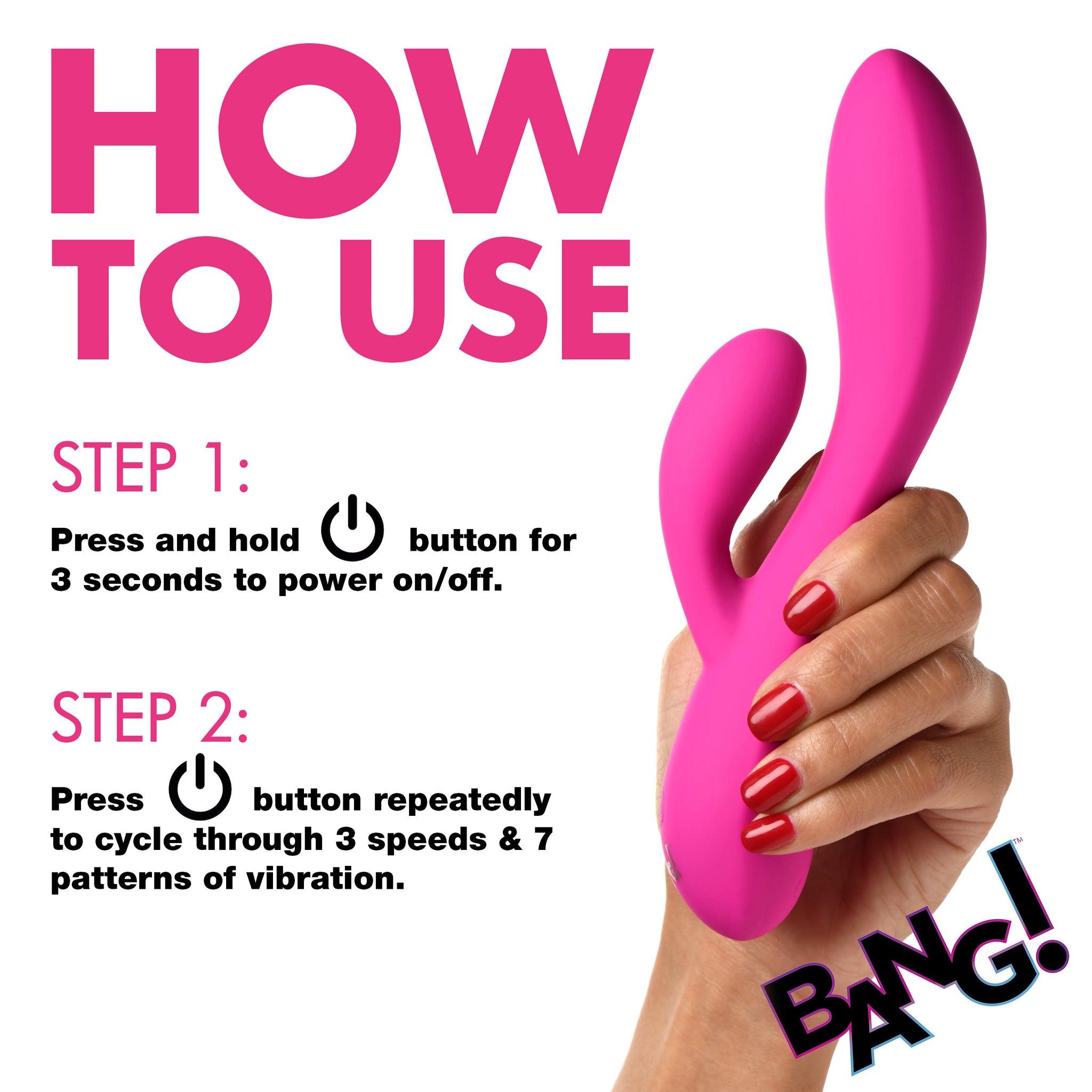 10x Flexible Silicone Rabbit Vibrator -