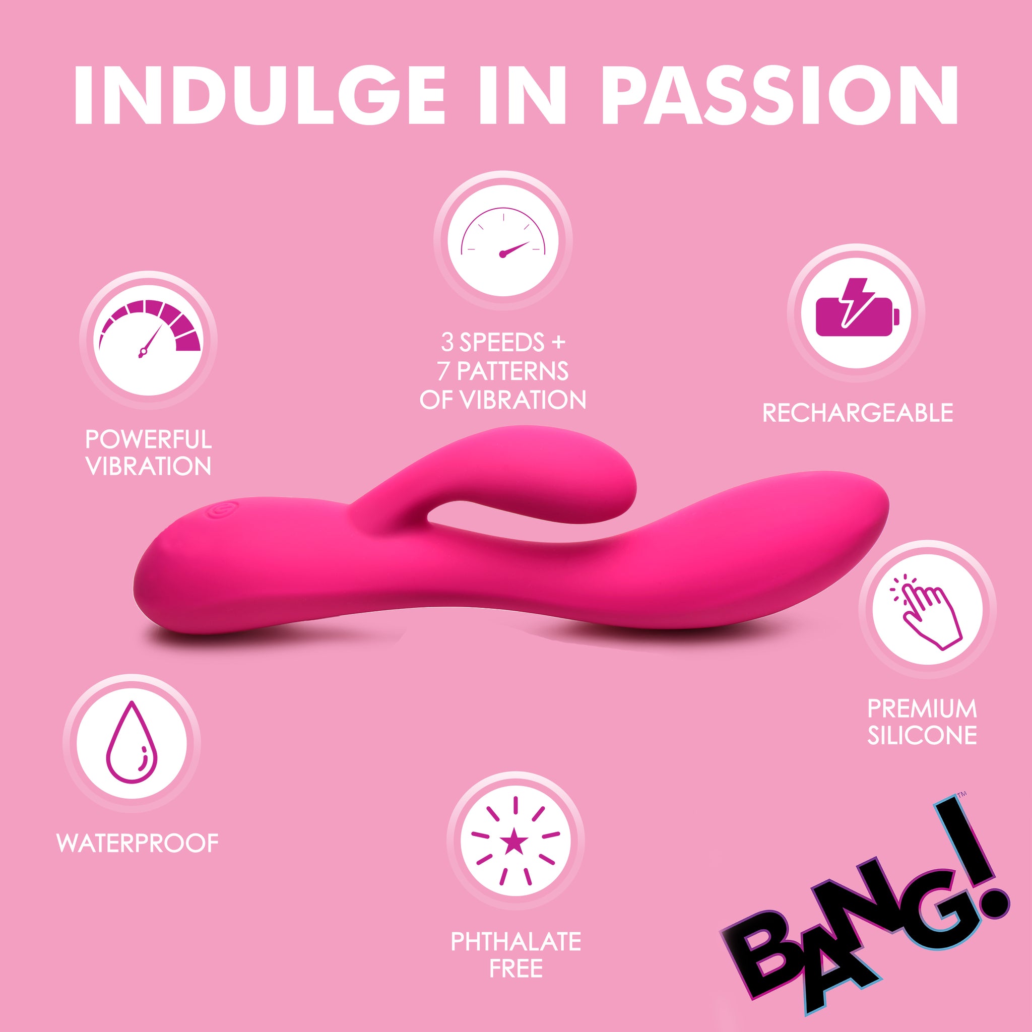 10x Flexible Silicone Rabbit Vibrator -