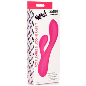 10x Flexible Silicone Rabbit Vibrator -