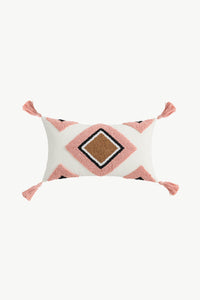 Geometric Graphic Tassel Decorative Throw Pillow Case