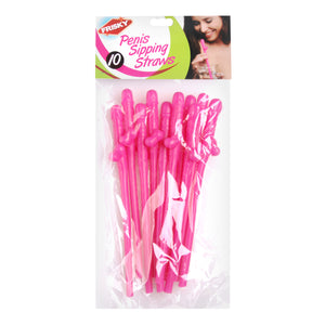 Penis Sipping Straws 10 Pack -