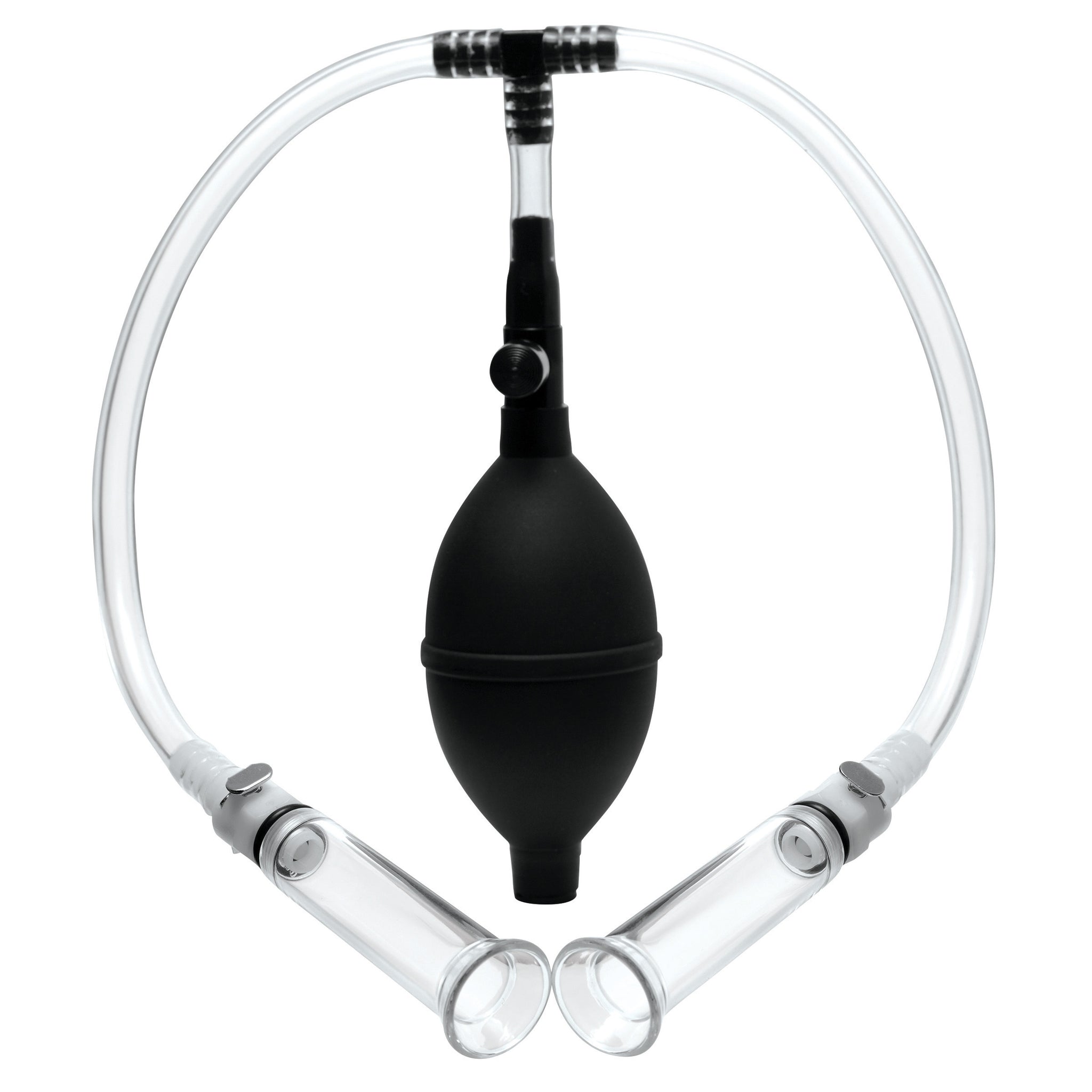 Nipple Pumping System With Dual Detachable Acrylic Cylinders