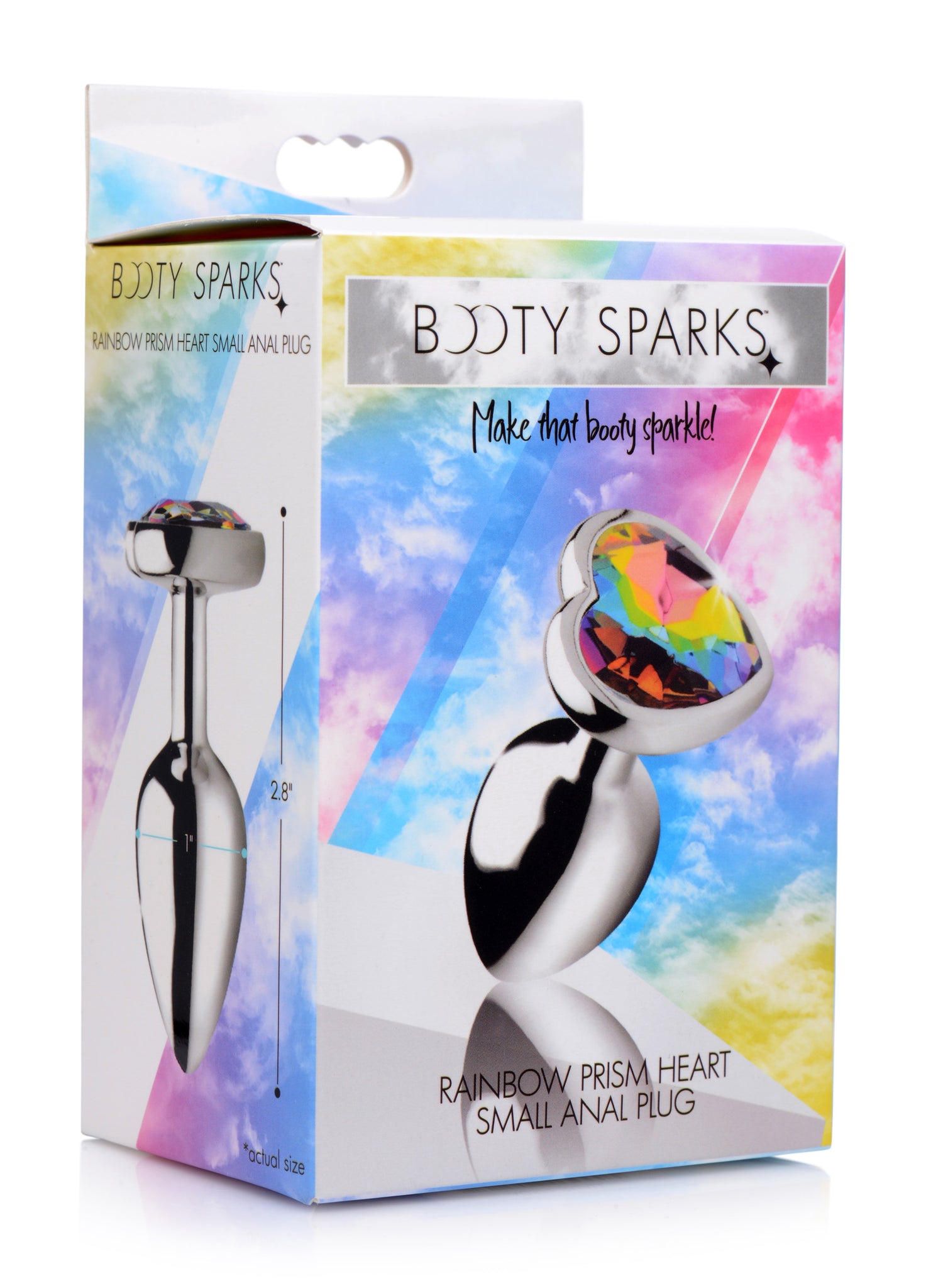 Rainbow Prism Heart Anal Plug