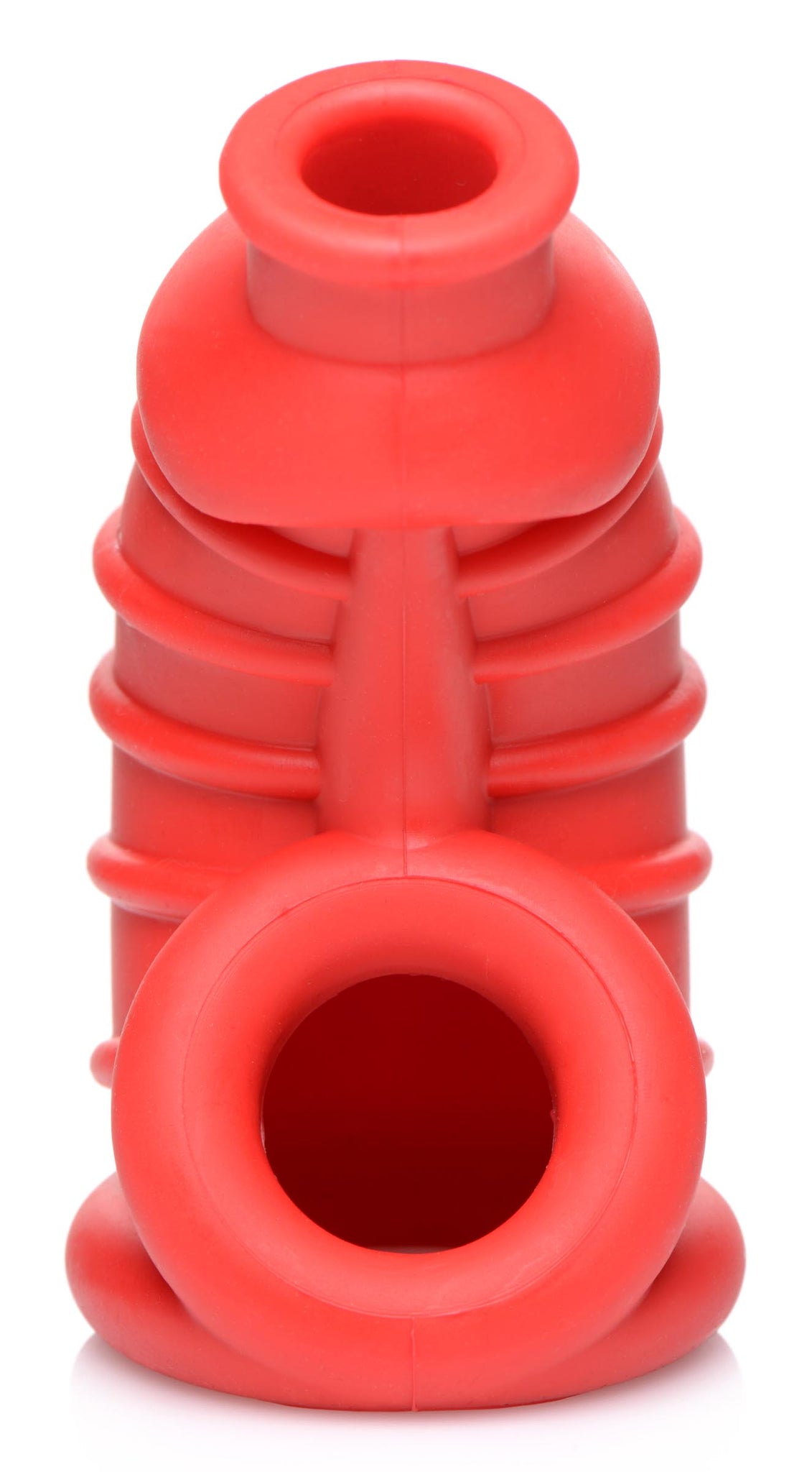 Red Chamber Silicone Chastity Cage