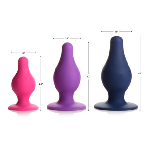 Squeezable Tapered Anal Plug