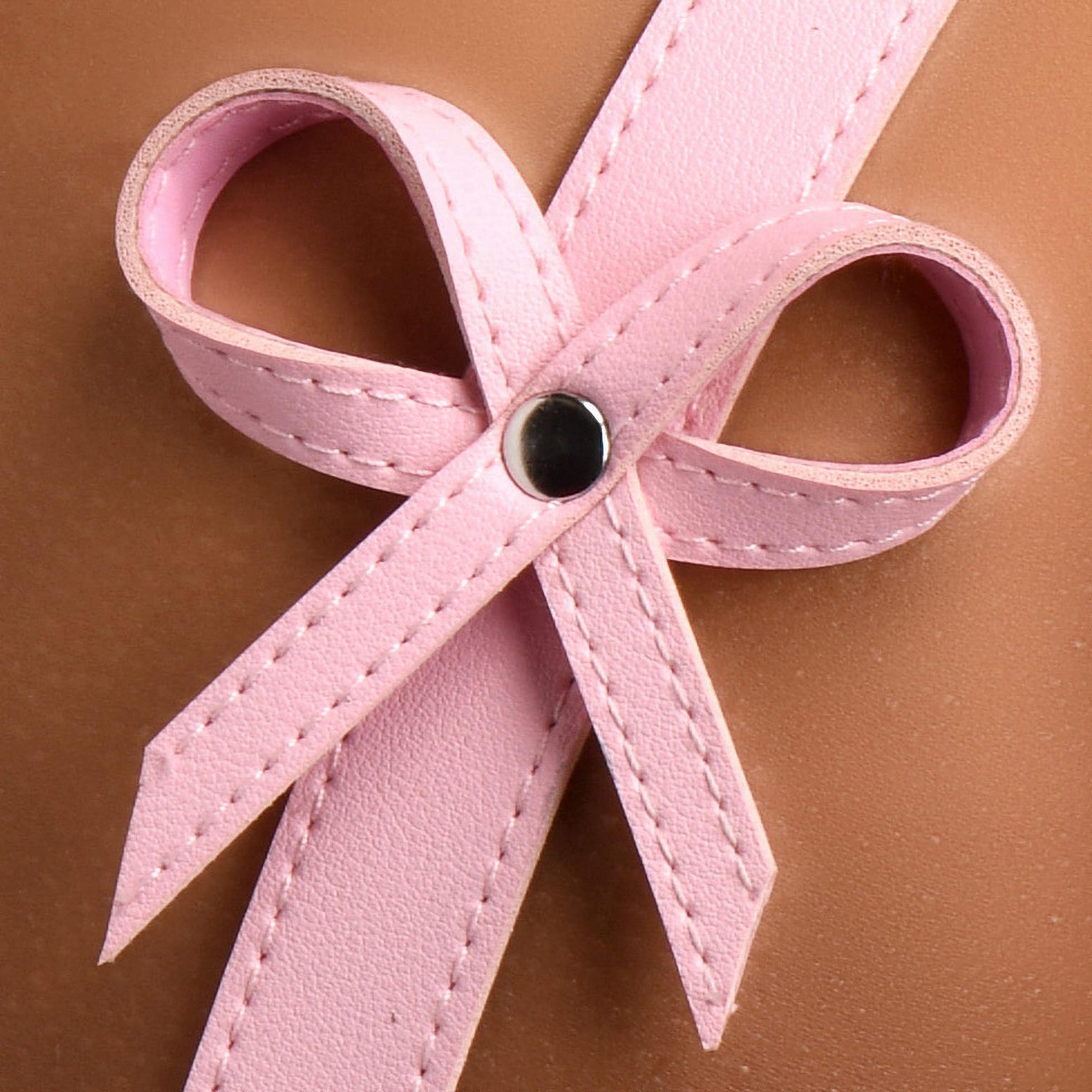 Pink Bondage Thigh Harness With Bows